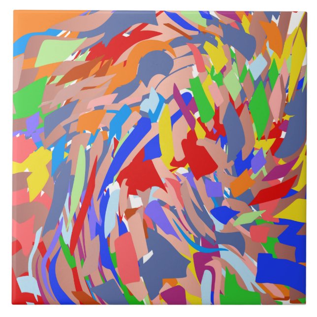 Carreau Blue Red Green Rose Gold Résumé Design (Devant)