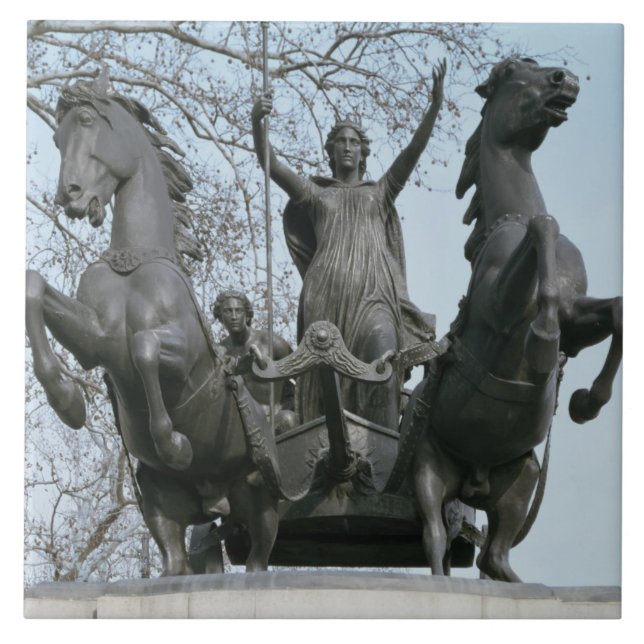 Carreau Boadicea, 1850s (bronze) (voyez également 33580) (Devant)