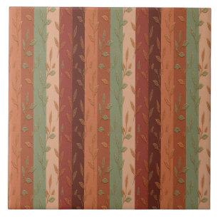 Carreau Boho Leaf Motif Rustic Home Décor