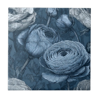 Carreau Boho Portuguese Ranunculus Tiles For Modern Bath