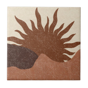 Carreau Boho Terracotta Désert Soleil