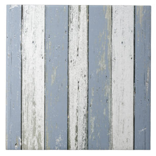 Carreau Bois de flottage bleu rustique