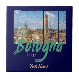 Carreau Bologne Émilie-Romagne Italie souvenir vintage