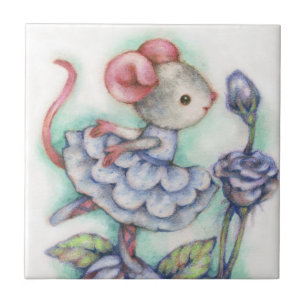 Carreau Bonbon chic minable à danseuse de fille de souris