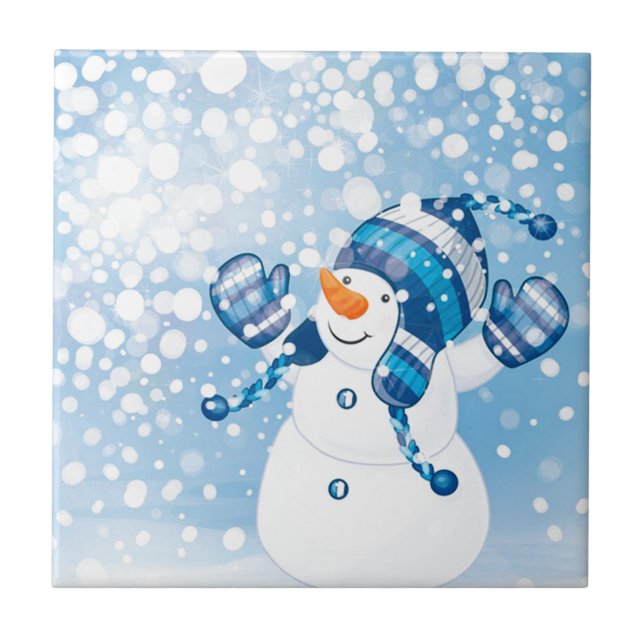 Carreau Bonhomme de neige (Devant)