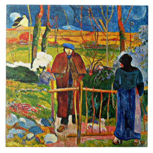 Carreau Bonjour, Monsieur par Paul Gauguin