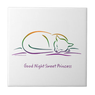 Carreau Bonne Nuit Douce Princesse (Chat)