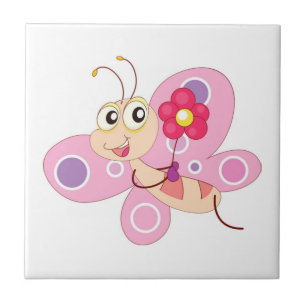 CARREAU BONNE PETITE FILLE À BOUTTERFLY