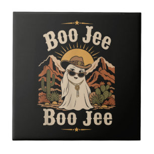 Carreau Boo JEE Cowboy Fantôme Halloween