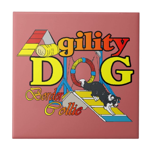 Carreau Bordure Collie Agilité (Devant)