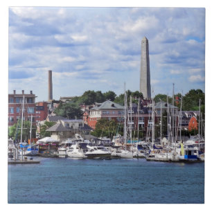 Carreau Boston MA - Marina avec Bunker Hill Monument