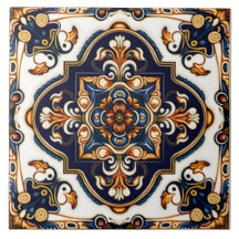Botanique Ornate Espagnol Motif méditerranéen