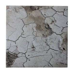 Carreau Botswana Paysage Sel Pans Cracké Boue Sèche