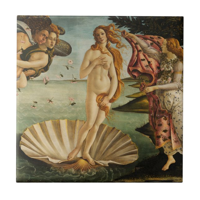 Carreau Botticelli la naissance de la tuile de Vénus (Devant)