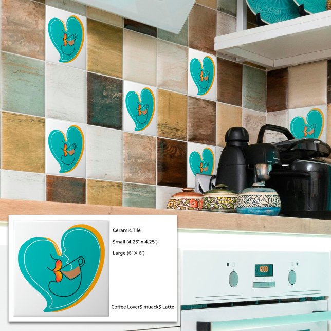 Carreau Bouche LoverS du café Latte (Add this cool touch to your home spaces.)