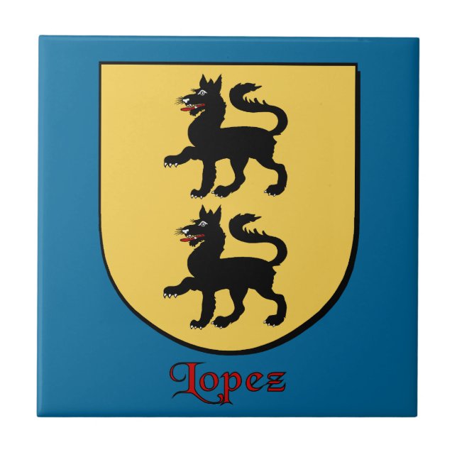 Carreau Bouclier de la famille Lopez (Devant)