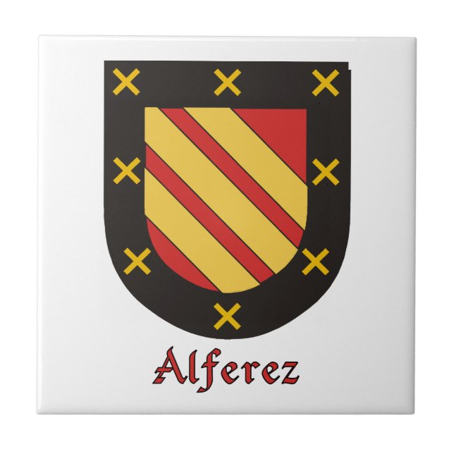 Carreau Bouclier familial d'Alferez (Devant)