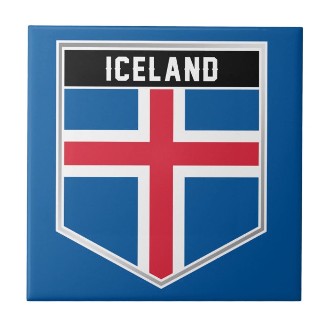 Carreau Bouclier indicateur Islande (Devant)