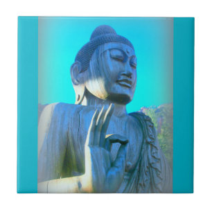 Carreau bouddha bleu