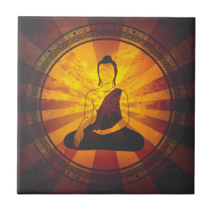 Carreau Bouddha vintage