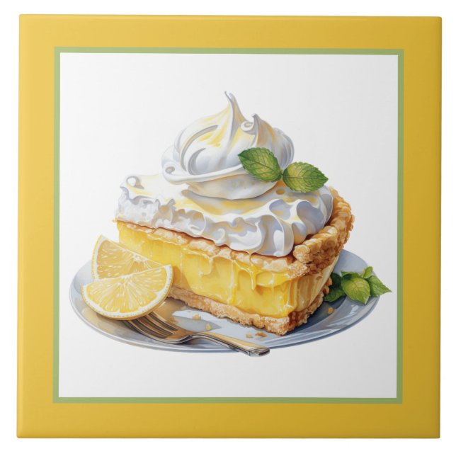 Carreau boulangerie crème citron maison artisanat (Devant)