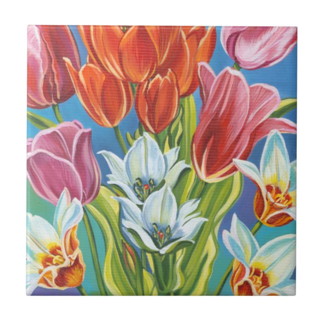 Carreau Bouquet à la frontière III (Devant)