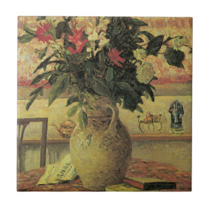 Carreau Bouquet de fleurs à la fenêtre par Maxine Maufra