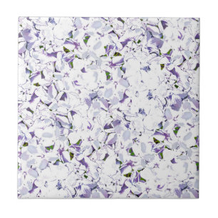 Carreau Bouquet de fleurs d'aquarelle d'hydrangées.