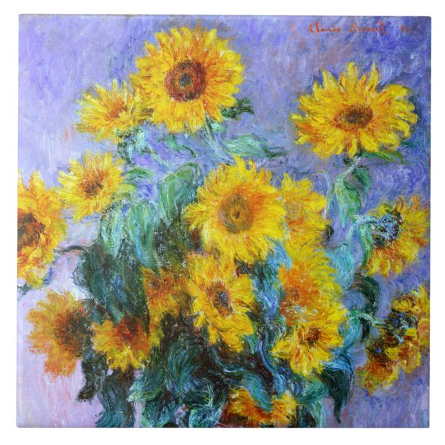 Carreau Bouquet de tournesol (Devant)