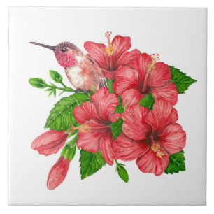 Carreau Bouquet tropical