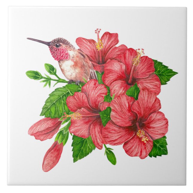 Carreau Bouquet tropical (Devant)