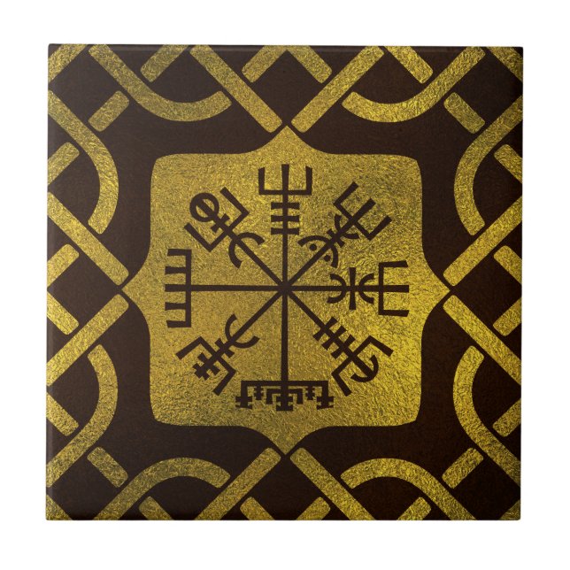 Carreau Boussole de navigation de Vegvisir - de Viking (Devant)