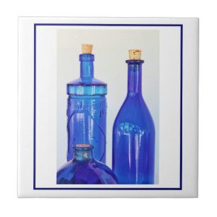 Carreau Bouteilles Liquidées En Verre Bleu