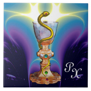 Carreau BOWL OF HYGEIA MONOGRAM Medicine, Pharmacie