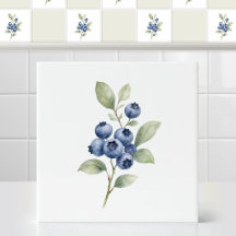 Branche botanique de myrtille sauvage aquarelle ru