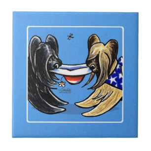 Carreau Briard Mad Hatters Off-Leash Art™