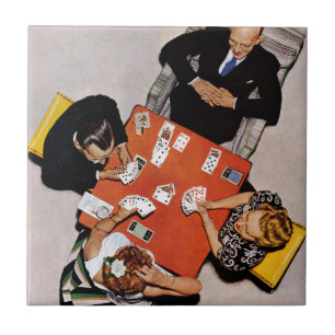 Carreau Bridge Game par Norman Rockwell