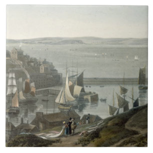 Carreau Brixham, Torbay, Devon, du volume VIII 'd'un Voy