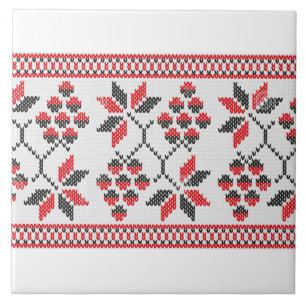 Carreau Broderie ukrainienne de Vyshyvanka Rushnyk de