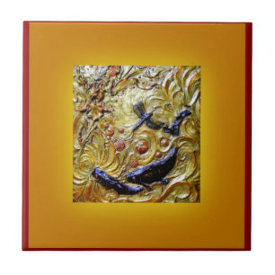 Carreau Bronze de Nouveau d'art de libellule par Sharles