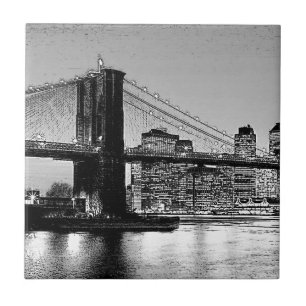 Carreau Brooklyn Bridge New York City Carrelage