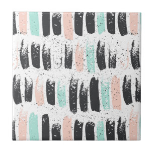 Carreau Brosses et motif de courses d'encre