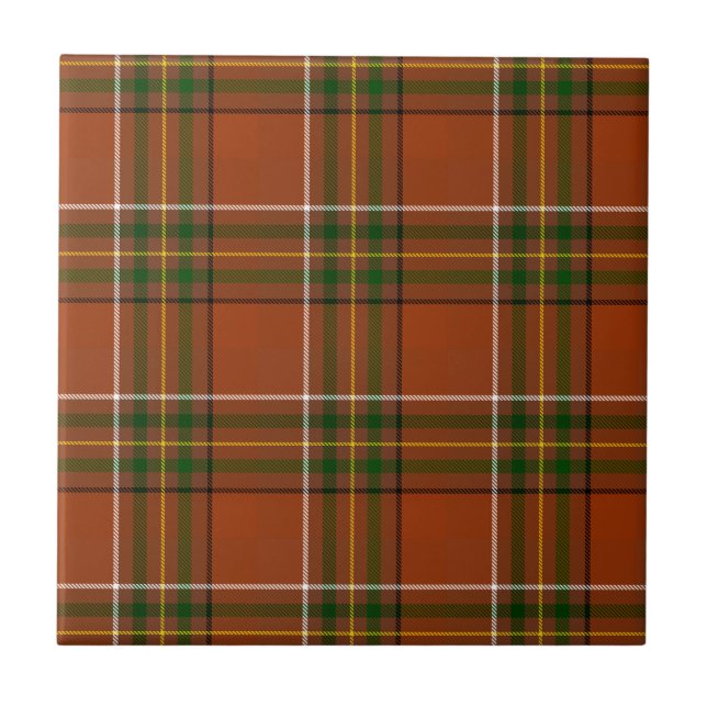 Carreau Brown Earthy Plaid Tartan  (Devant)