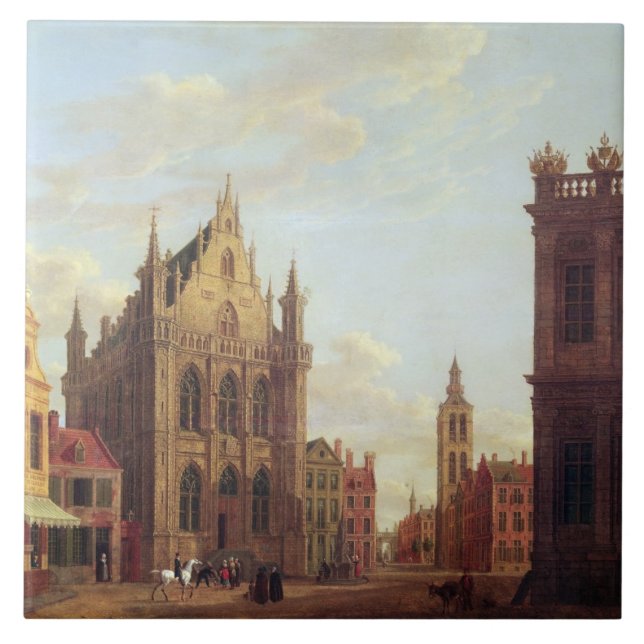 Carreau Bruges, 1824 (huile sur le panneau) (Devant)