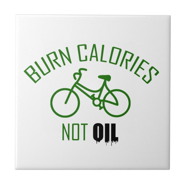 Carreau Brûler les calories et non l'huile (Devant)