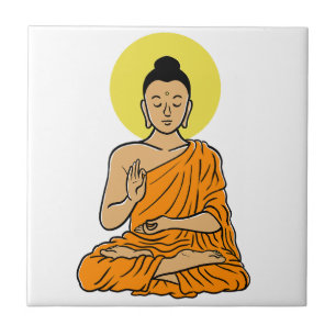Carreau Buddha dessin animé Buddhism.net
