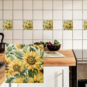 Carreau Bunch de tournesols