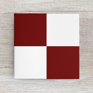 Carreau Burgundy Rouge Blanc À damiers Carrelage en cérami