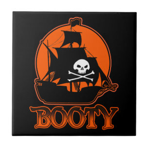 Carreau Butin de pirate d'Halloween