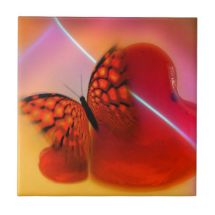 Carreau Butterfly and Hearts